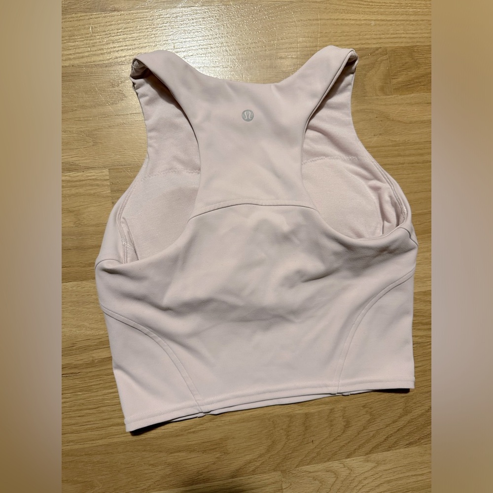 Lululemon Wundertrain Racerback Size 4. Light pink.  Worn once